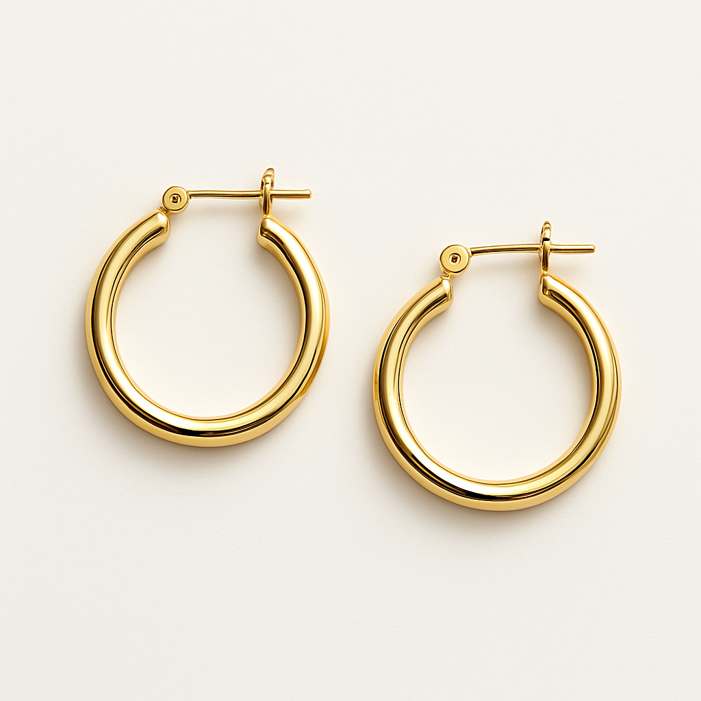 Golden Hoop Earrings